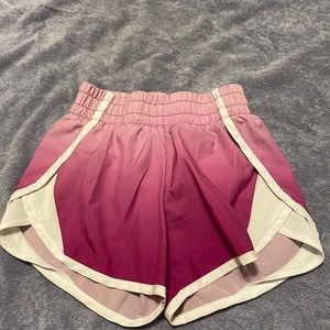 Pink Running shorts